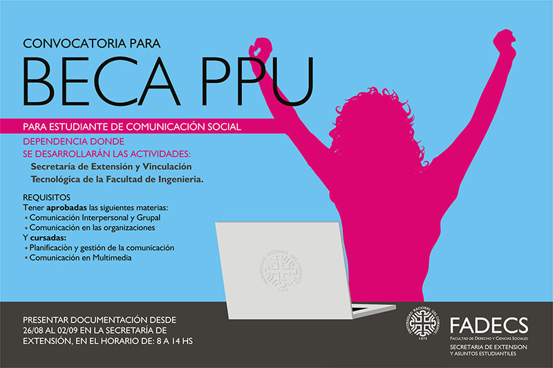 CONVOCATORIA BECA PPU PARA ESTUDIANTES DE COMUNICACIÓN SOCIAL 